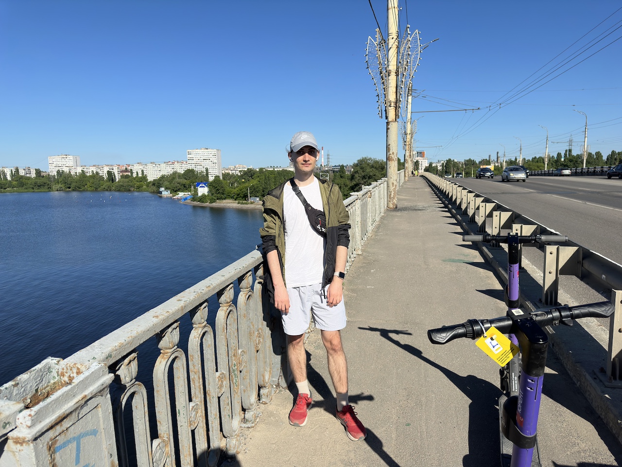Photo of Alexander Rodionov on Vogres bridge in Voronezh, Russia